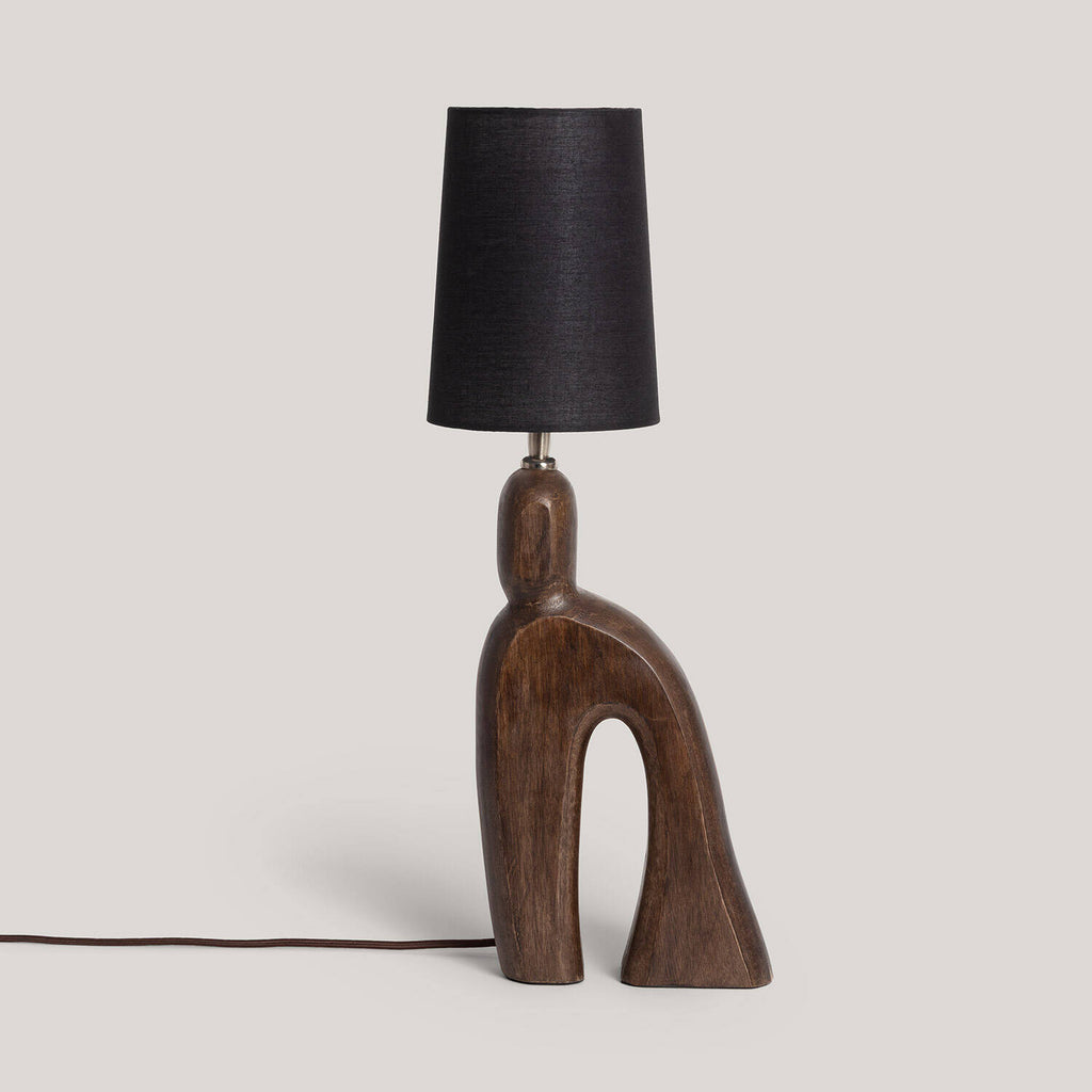 Lámpara de Mesa Madera Hunar III ILUZZIA