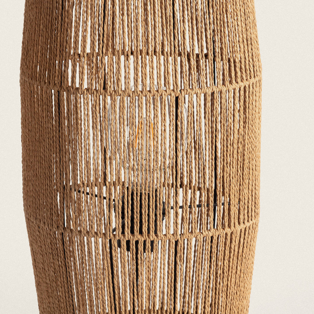 Lámpara de Pie Papel Trenzado Mahali