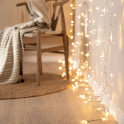 Cortina de Guirnaldas LED 3m Short Transparente
