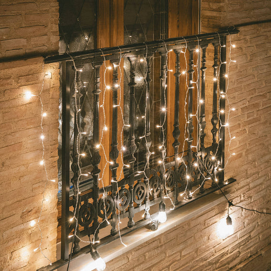 Cortina de Guirnaldas LED 3m Short Transparente