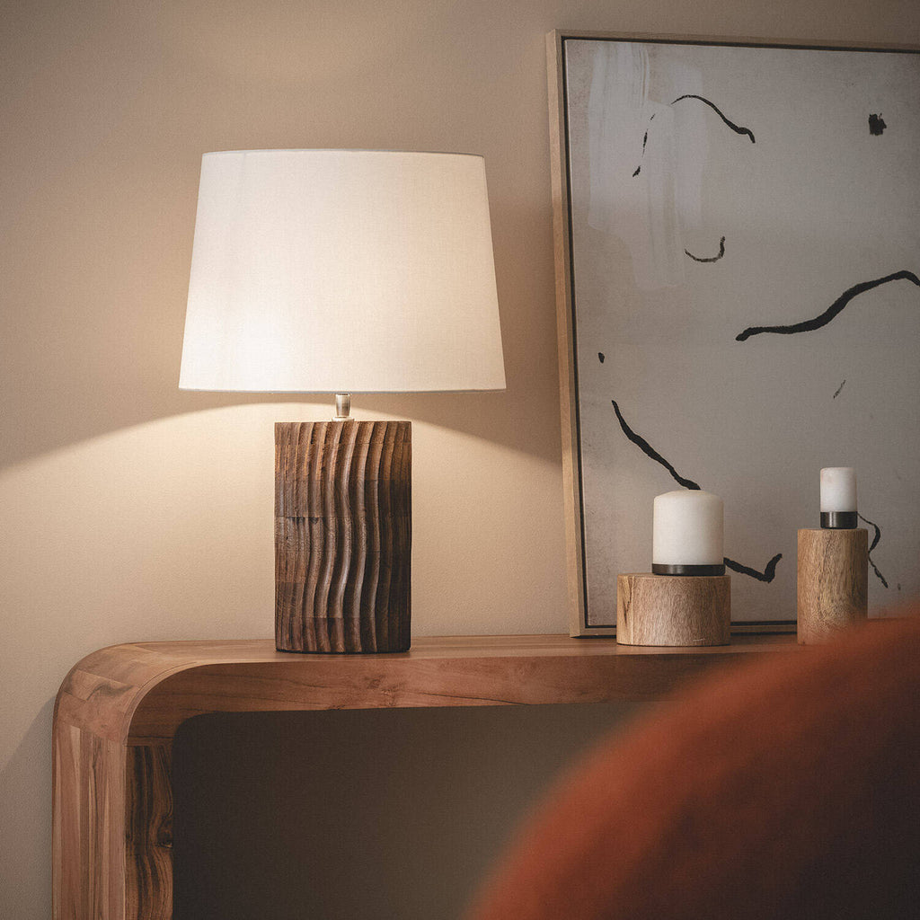Lámpara de Mesa Madera Shruti ILUZZIA