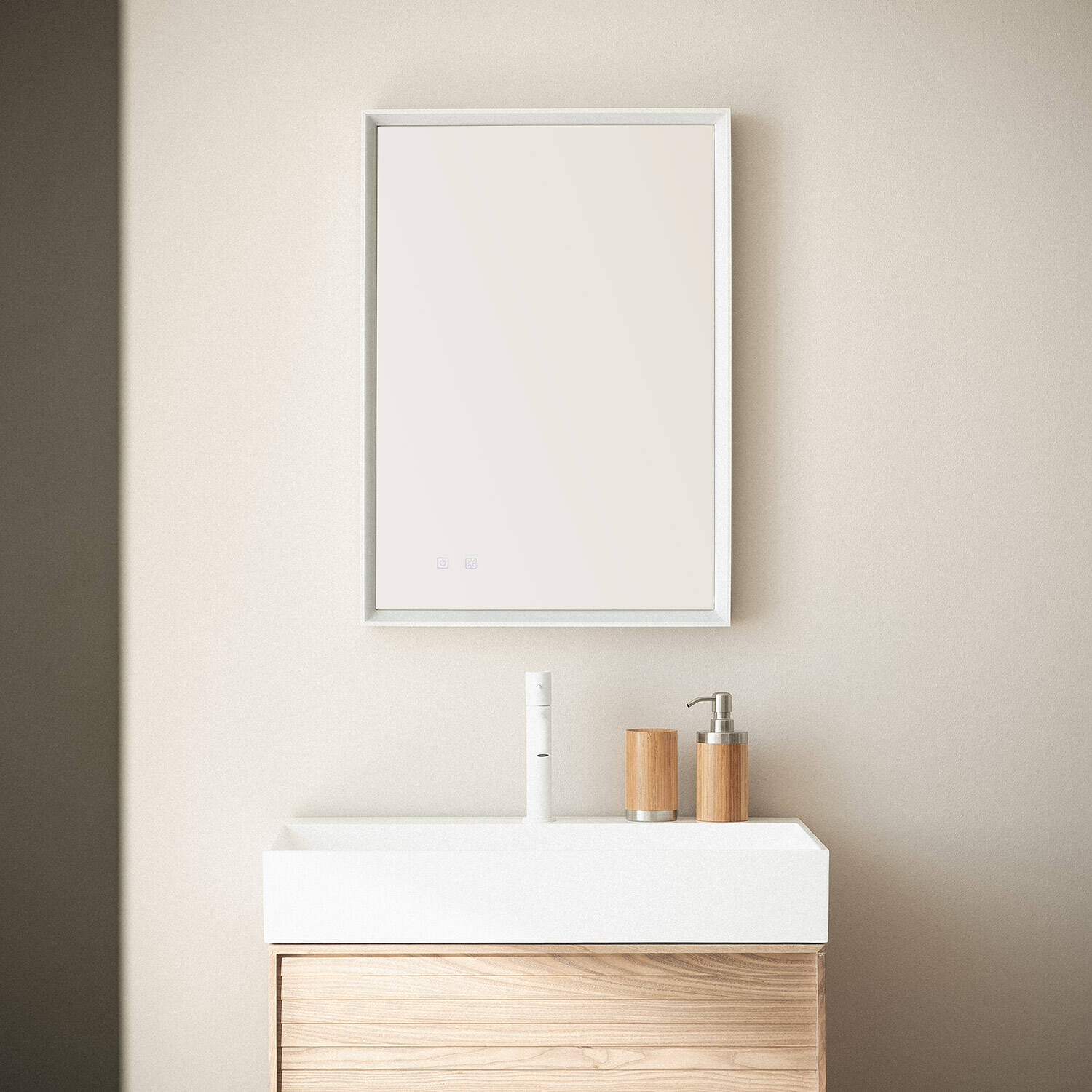 Espejo Baño con Luz LED y Antivaho 70x50 cm Maia