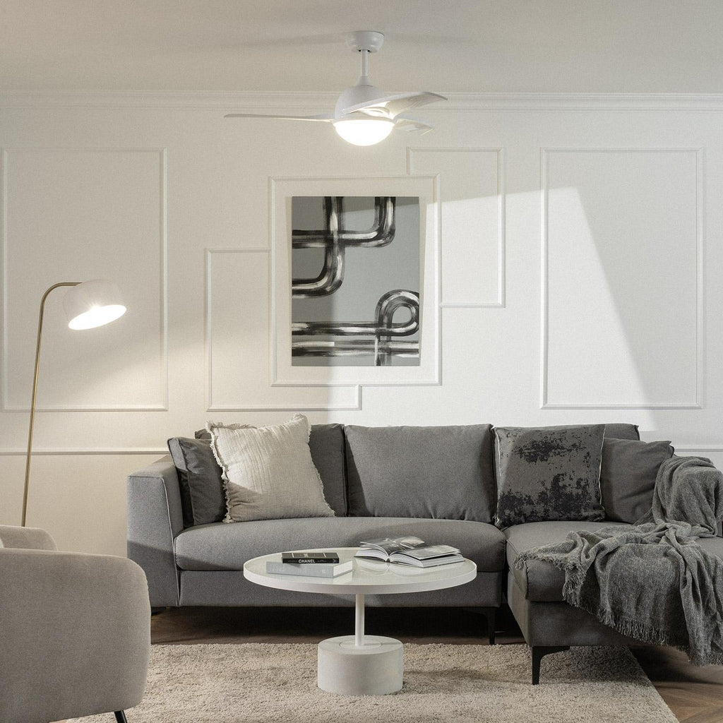 Ventilador de Techo Silencioso Aran Blanco 107cm Motor DC