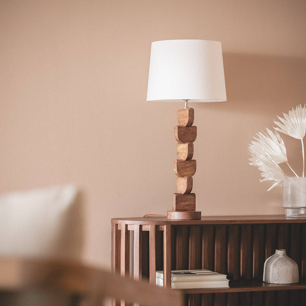 Lámpara de Mesa Madera Dagmar ILUZZIA