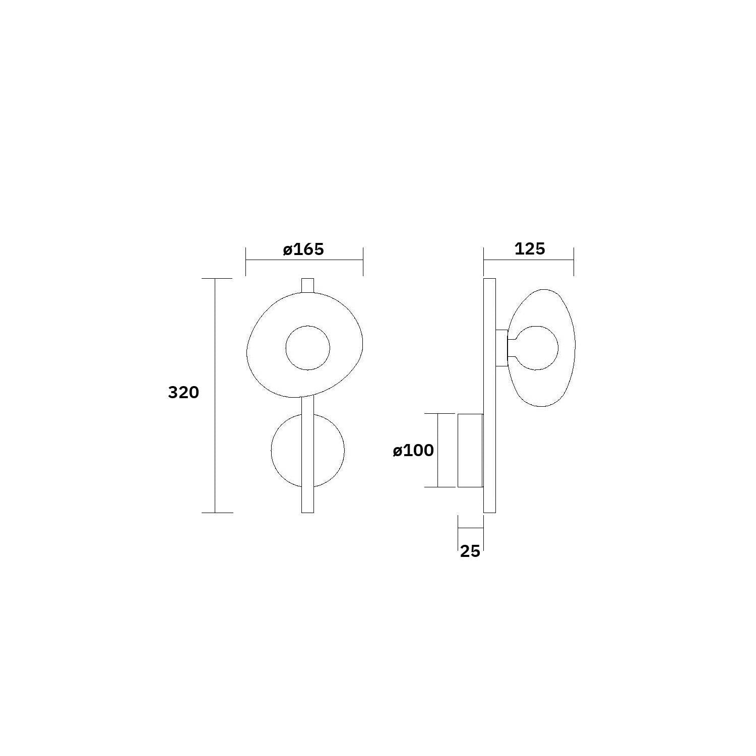 Aplique Pared Aluminio Hassi
