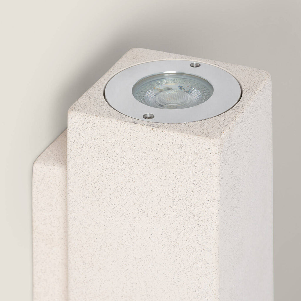 Aplique de Pared Exterior Cemento Iluminación Doble Cara Banjar Square