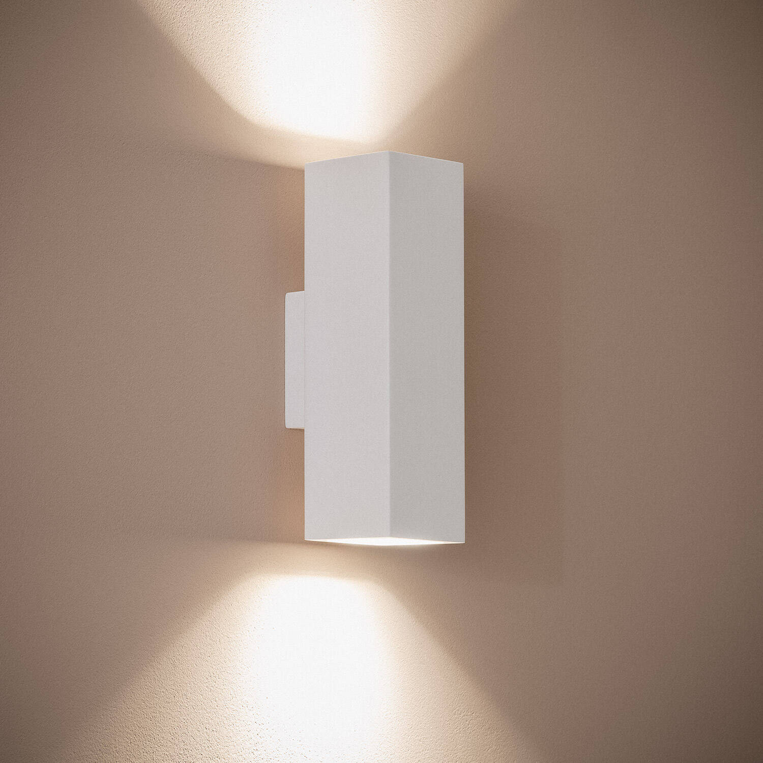 Aplique de Pared Yeso Iluminación Doble Cara Amatista