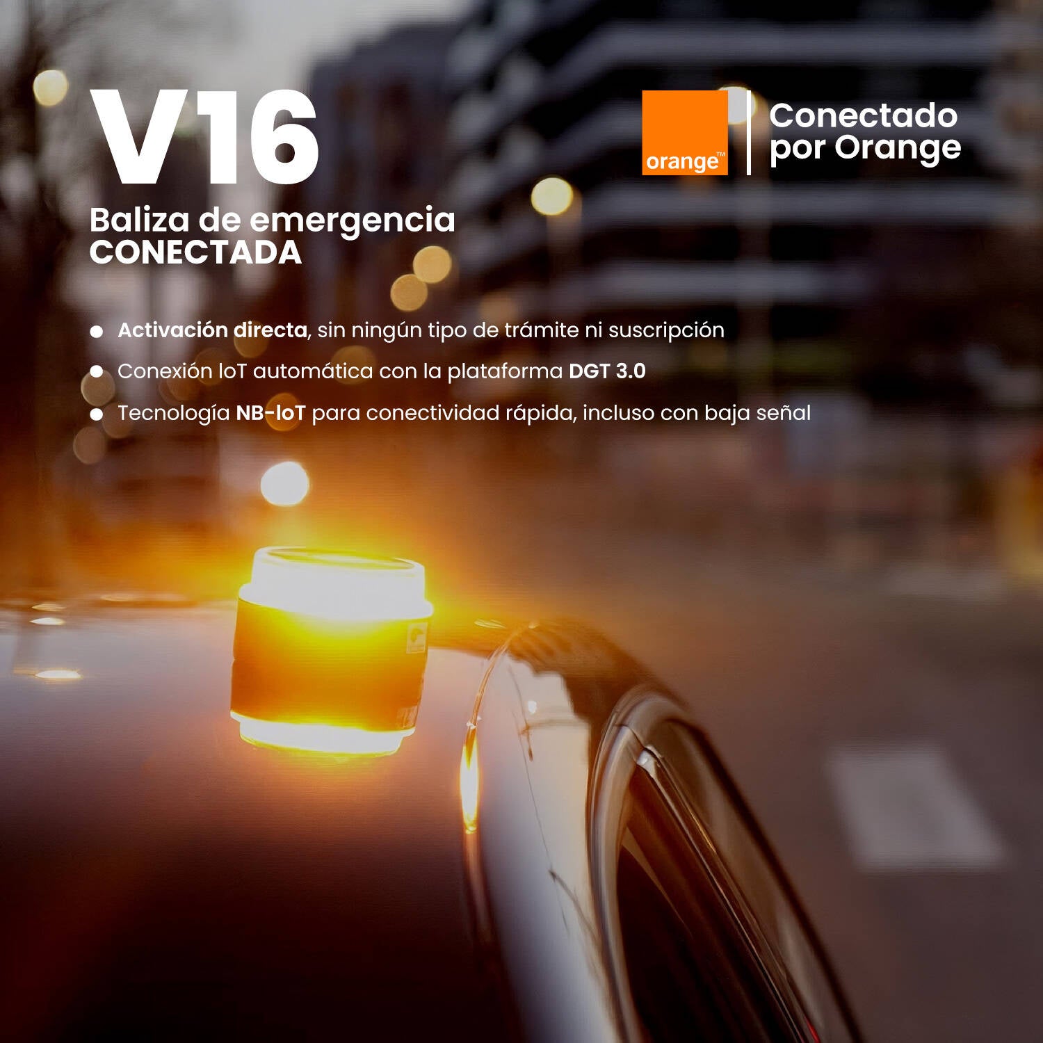 Baliza V16 Homologada DGT Geolocalización Obligatoria en 2026 Road IoT