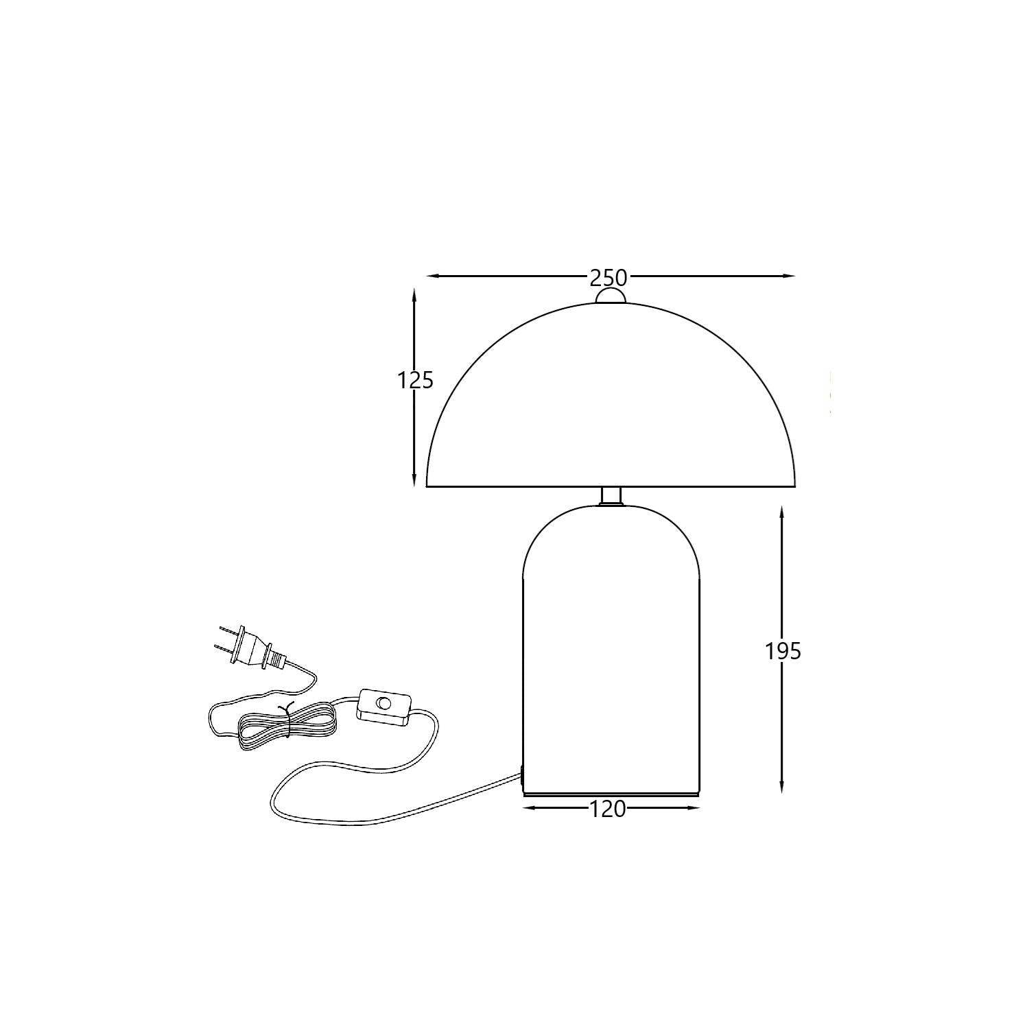Lámpara de Mesa Metal Slink
