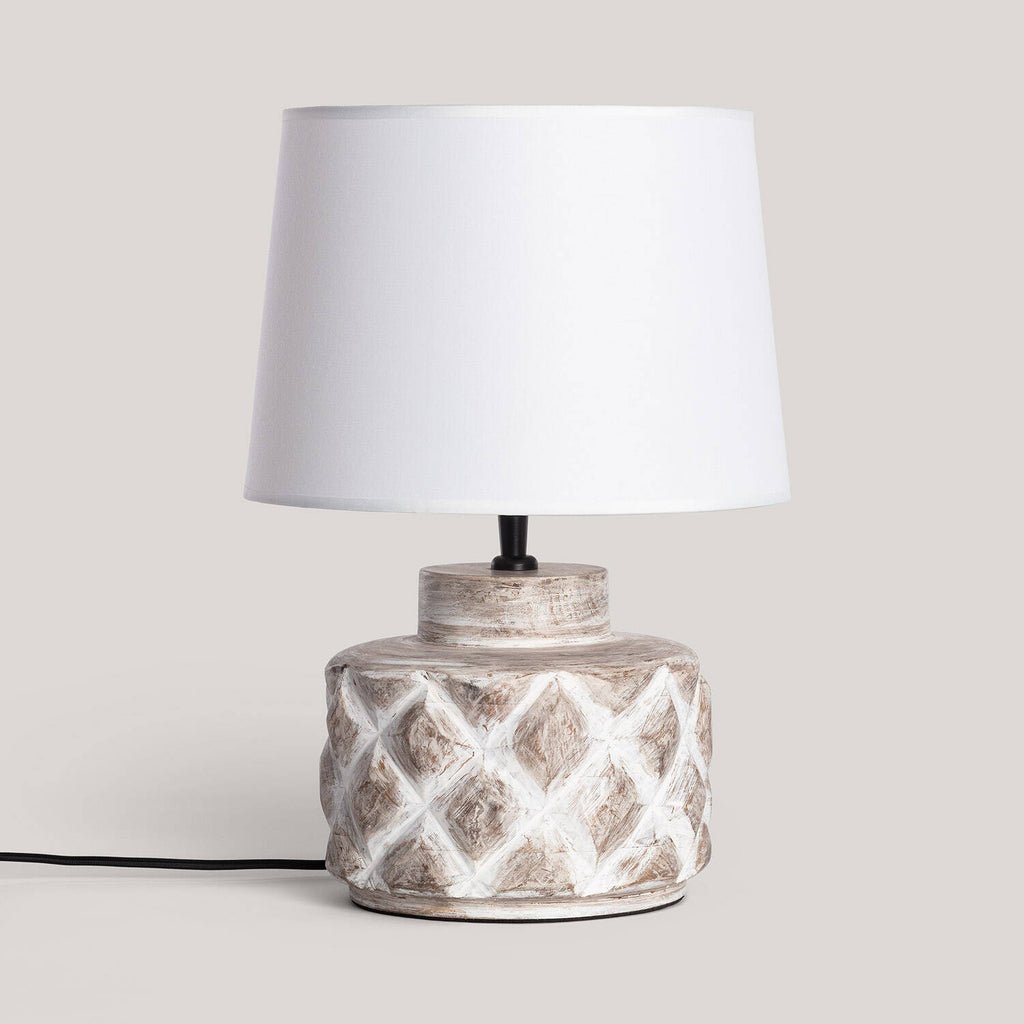 Lámpara de Mesa Madera Kunt Divya ILUZZIA