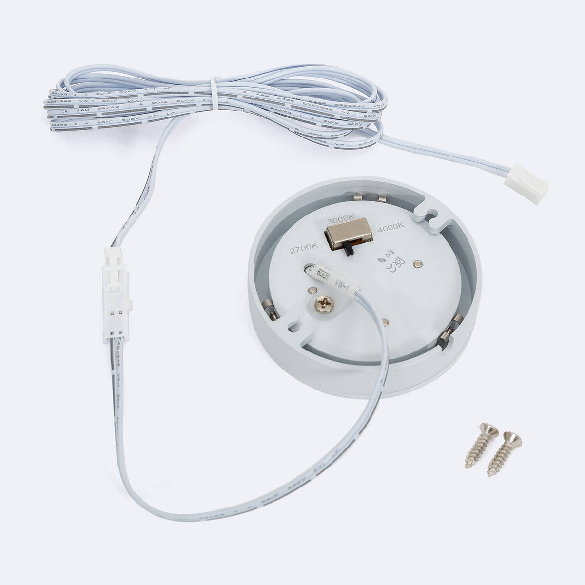 Downlight Plafón LED Bajo Mueble 3W 12V DC Circular  Ø70 mm