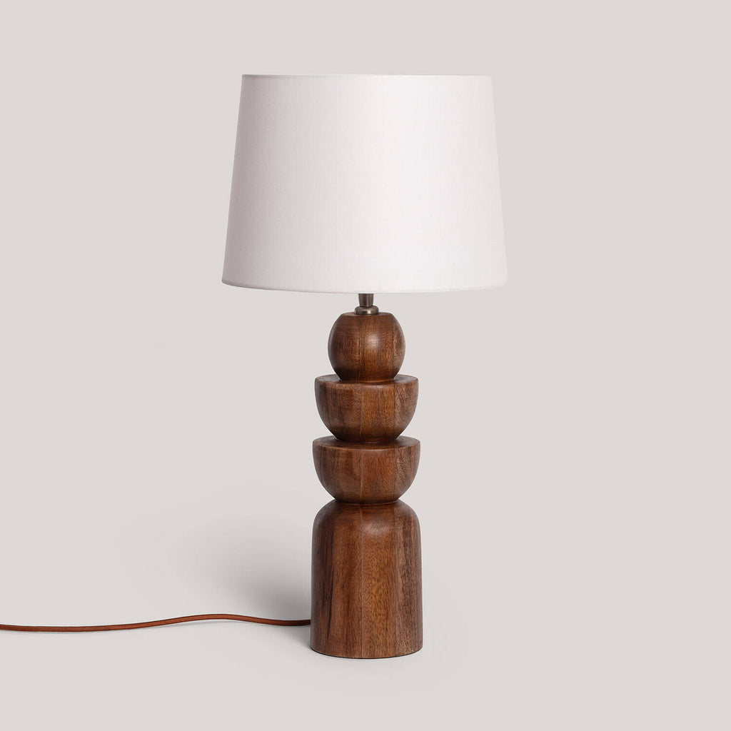 Lámpara de Mesa Madera Adah ILUZZIA