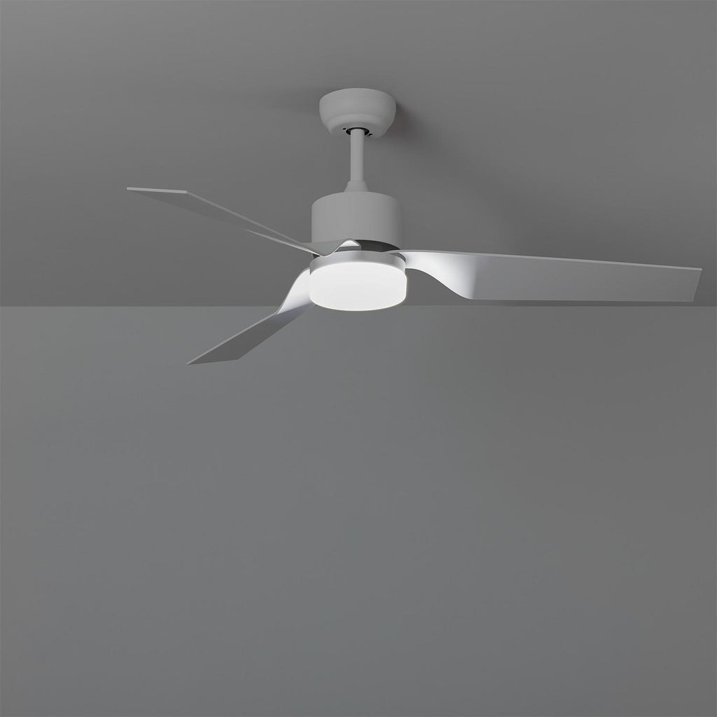 Ventilador de Techo Silencioso Minimal Blanco 132cm Motor DC
