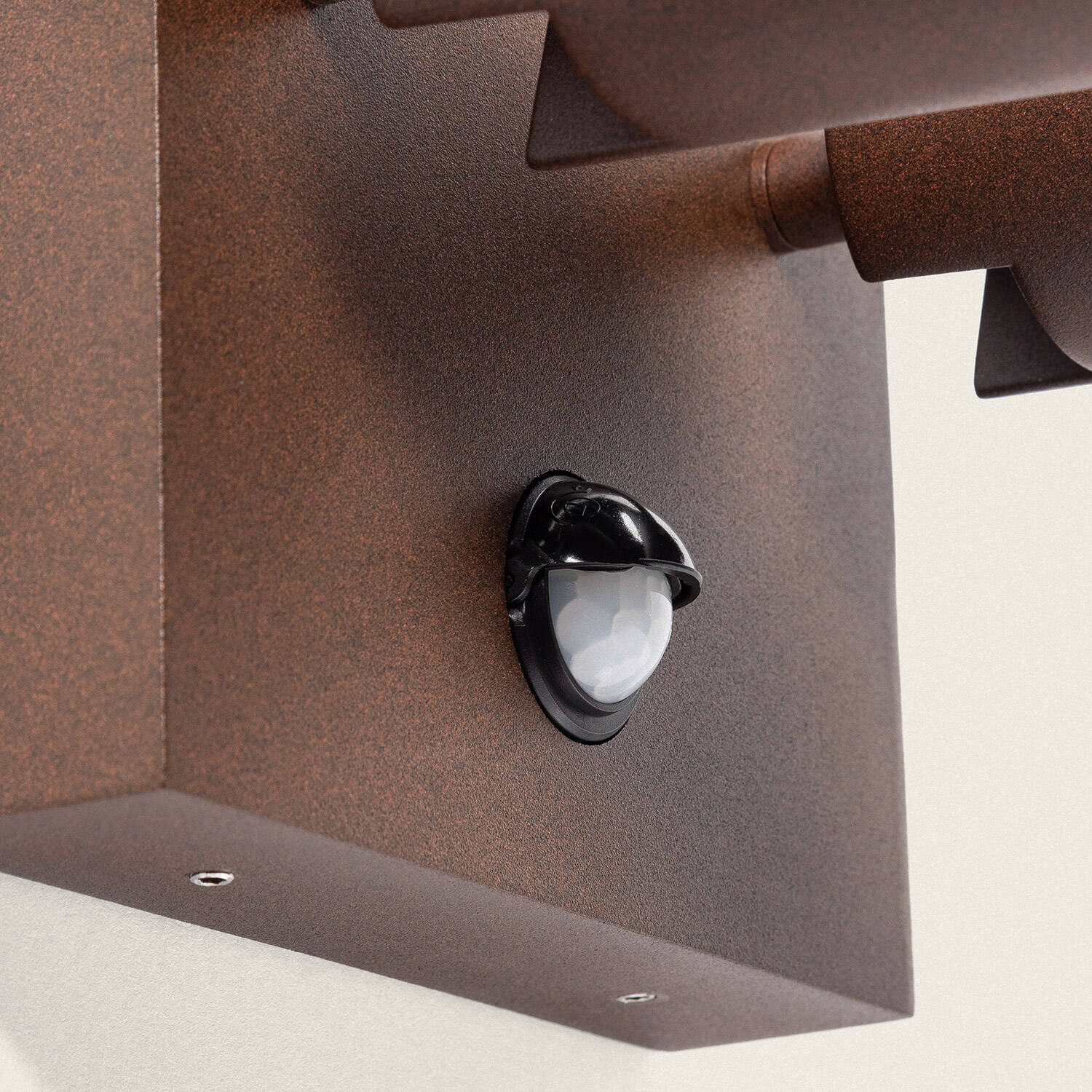 Aplique de Pared Exterior LED 18W Aluminio CCT Seleccionable Dos Focos con Detector de Movimiento Kuriya