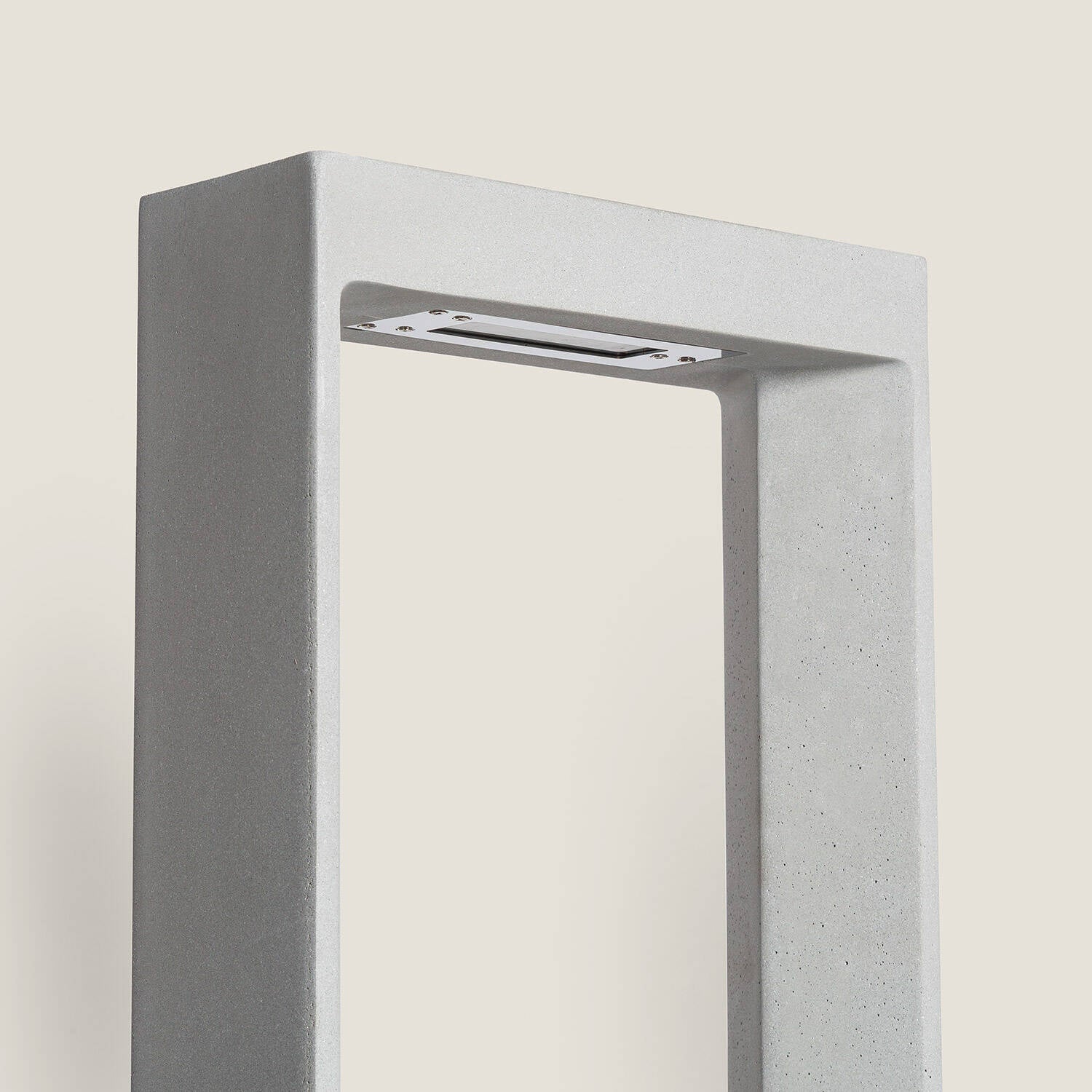 Baliza Exterior LED Regulable 8W Cemento Arvene 65 cm