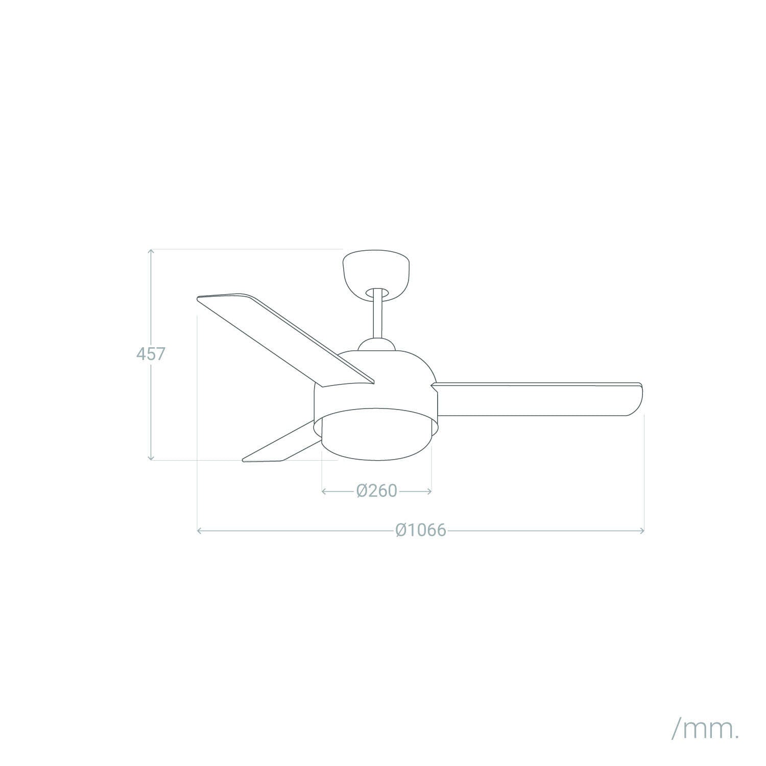 Ventilador de Techo Silencioso Klar Beige Aspas Reversibles 106.6cm Motor DC LEDS-C4 30-4864-16-F9