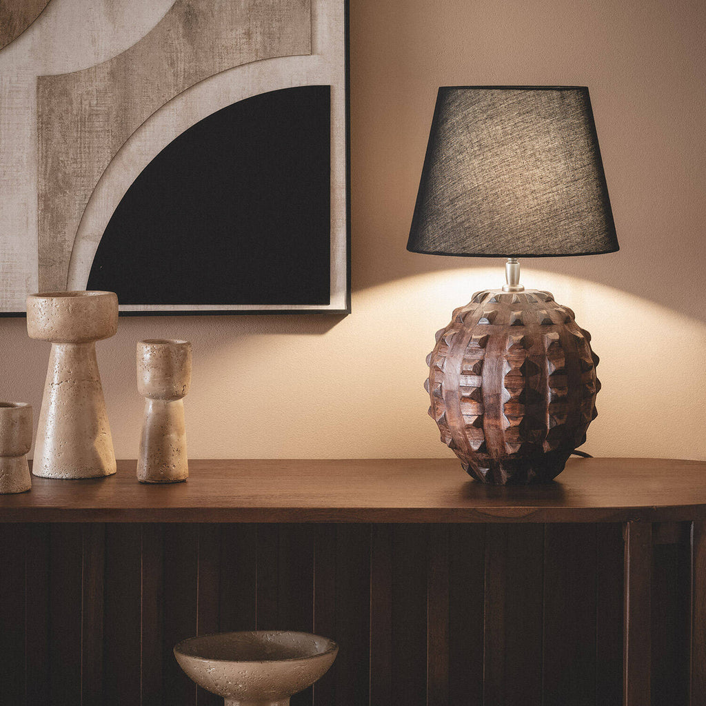 Lámpara de Mesa Madera Samesh II ILUZZIA