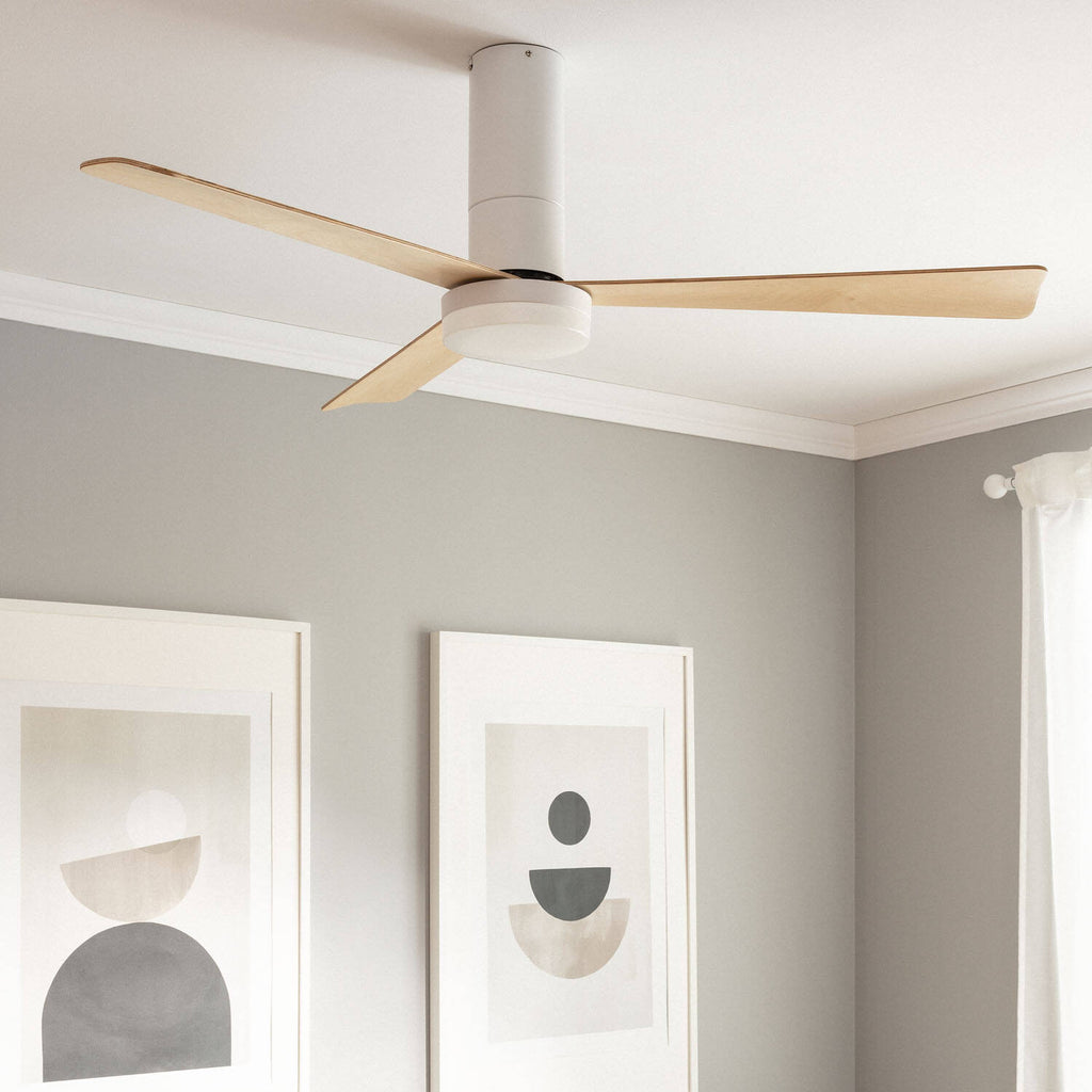 Ventilador de Techo LED Kurto Blanco 122cm Motor DC