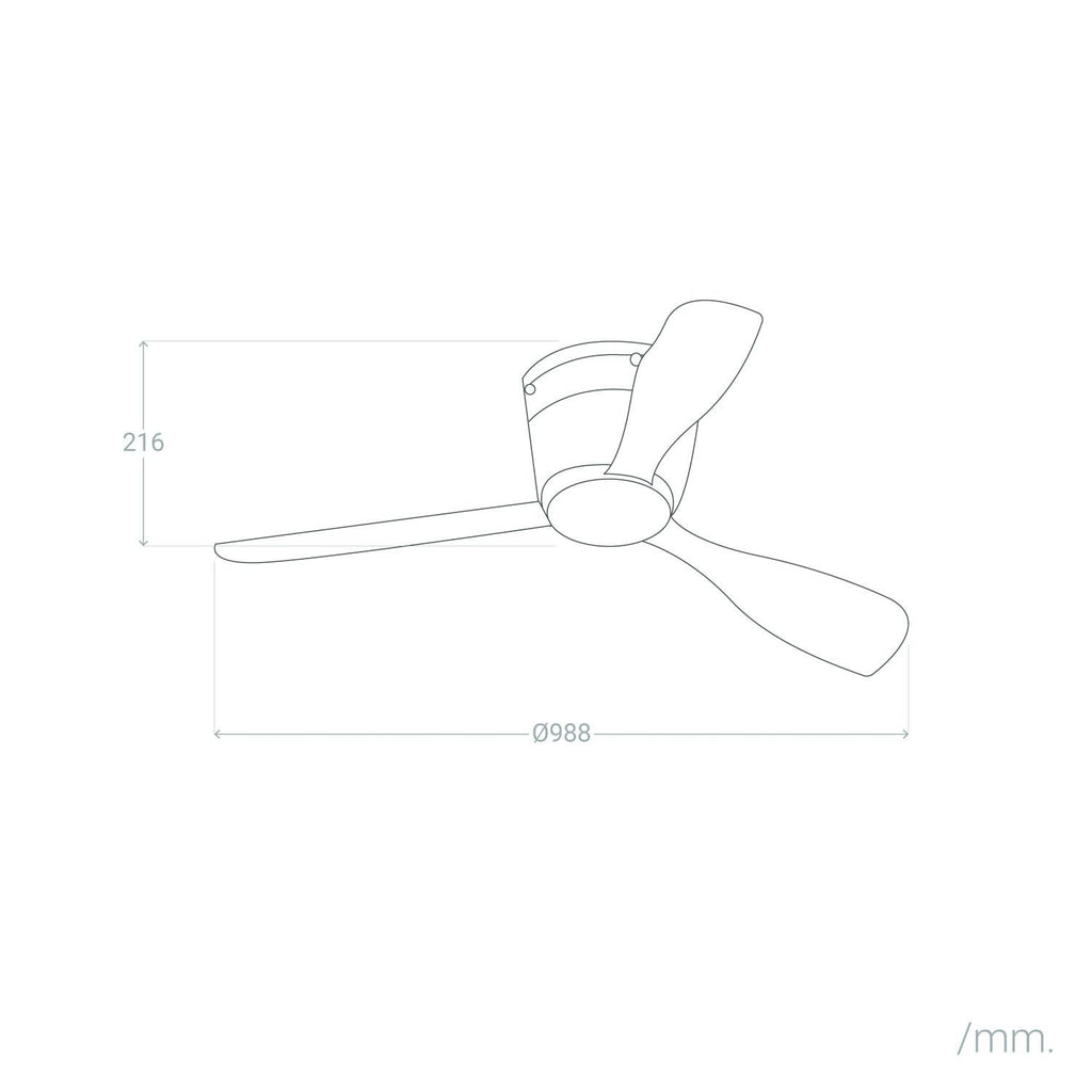 Ventilador de Techo Silencioso Bora Blanco 98.8cm Motor DC LEDS-C4 30-7973-14-F9