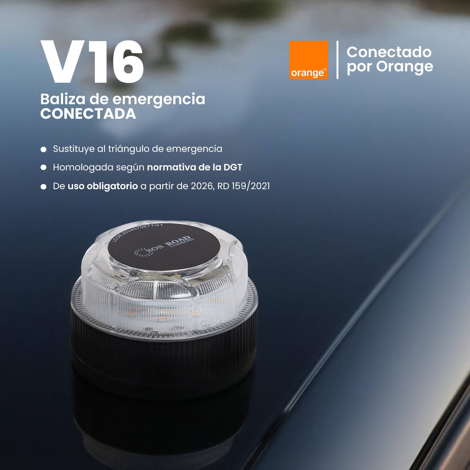 Baliza V16 Homologada DGT Geolocalización Obligatoria en 2026 Road IoT