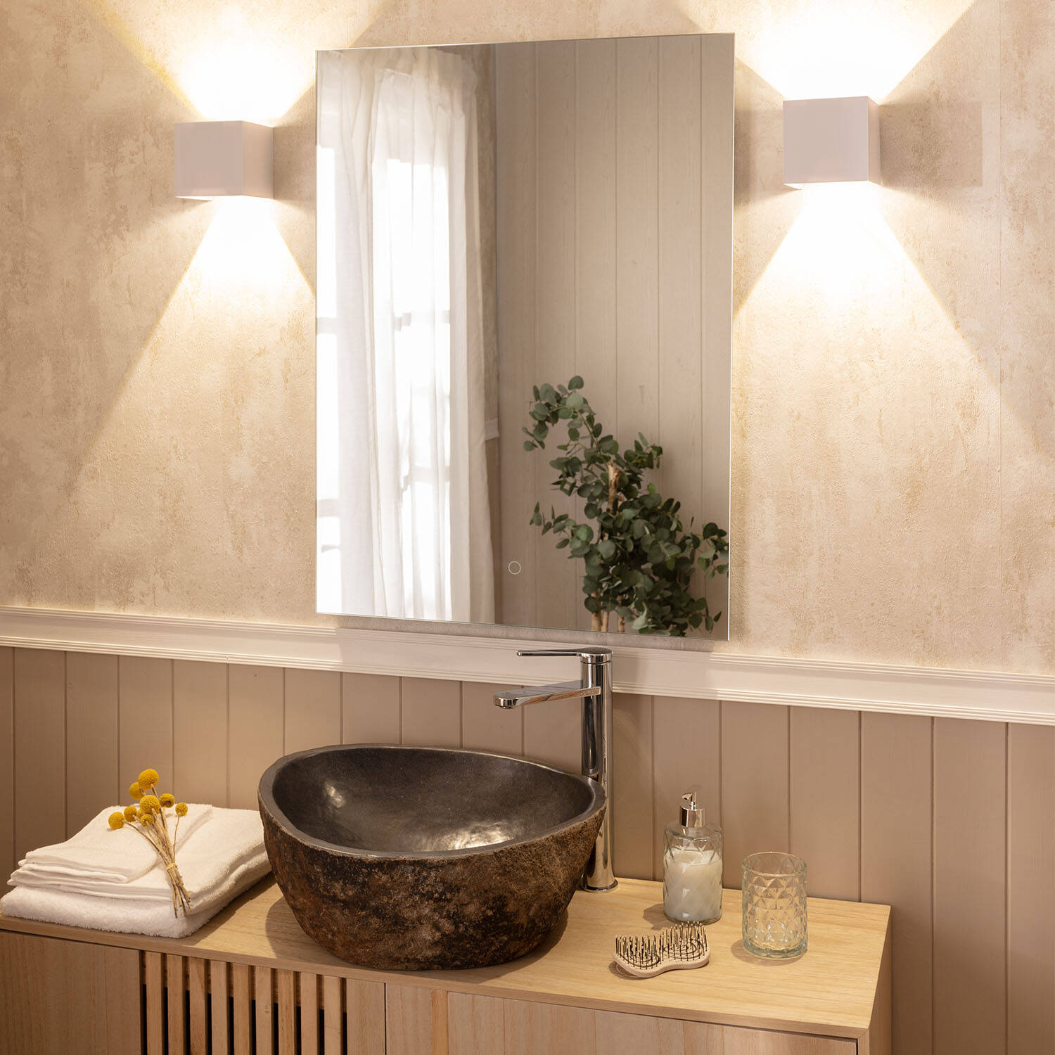 Aplique de Pared Exterior LED 6W Aluminio Iluminación Doble Cara Eros