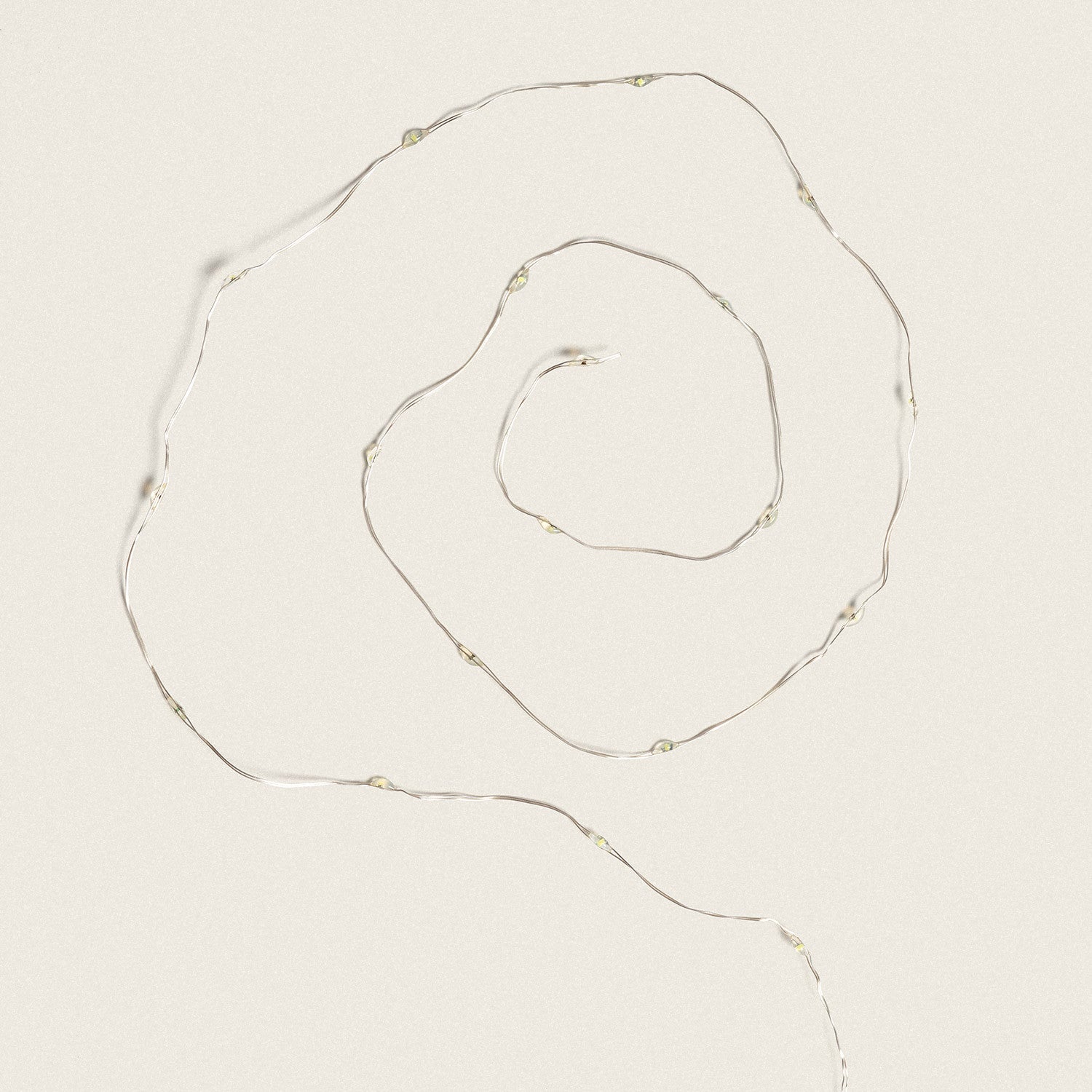 Guirnalda Exterior Alambre LED Batería 1m Blanco Frío