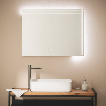 Espejo Baño con Luz LED 60x80 cm Dinklage