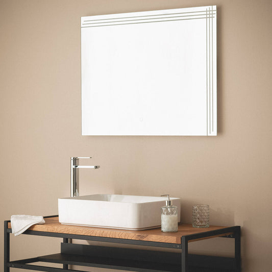 Espejo Baño con Luz LED 60x80 cm Dinklage
