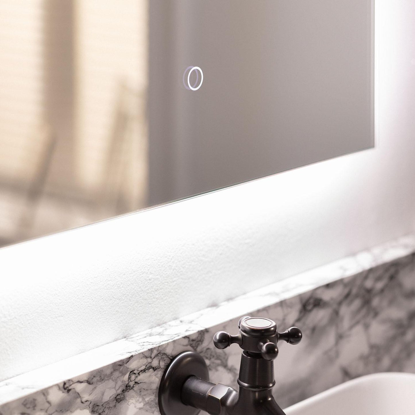 Espejo Baño con Luz LED 68x48 cm Small Mason
