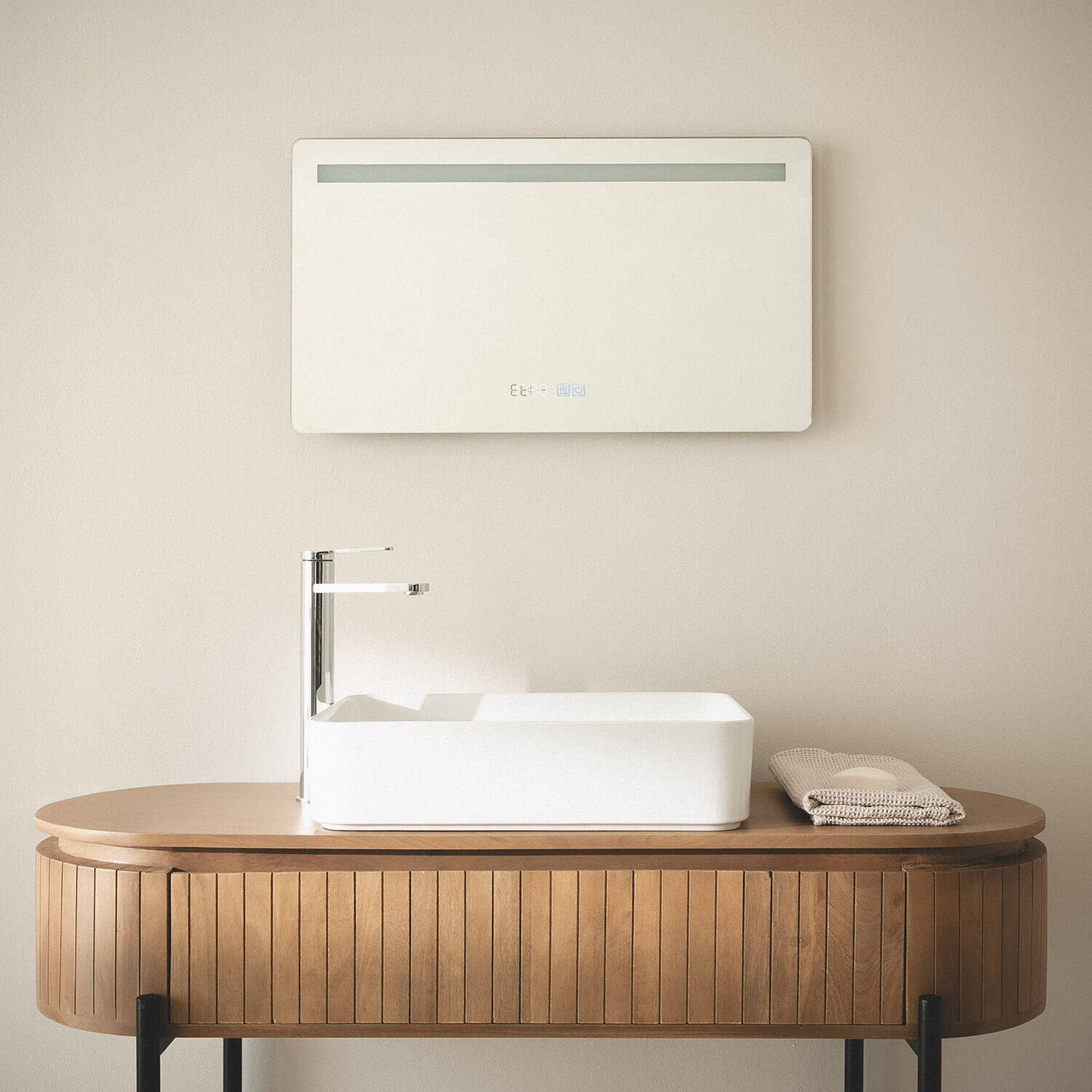 Espejo Baño con Luz LED y Antivaho 40x70 cm Benagil