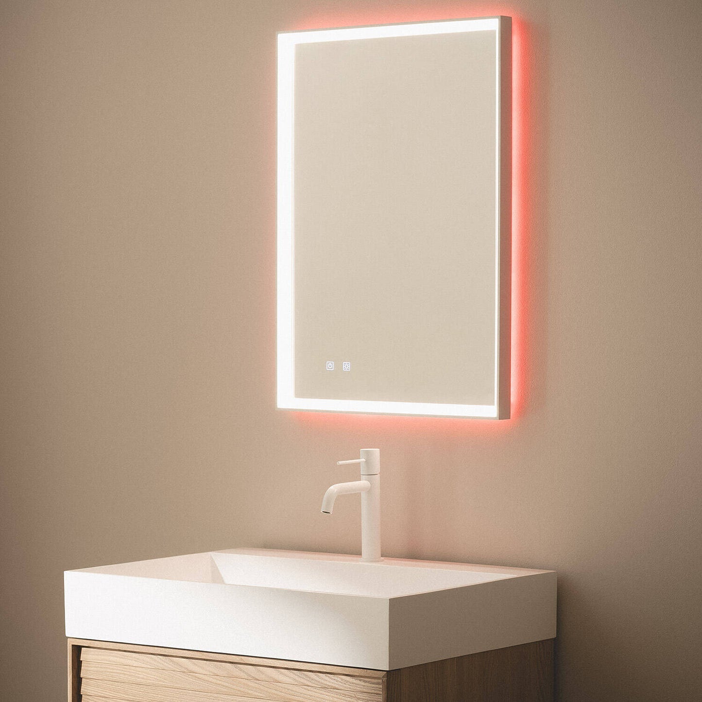 Espejo Baño con Luz LED y Antivaho 70x50 cm Maia