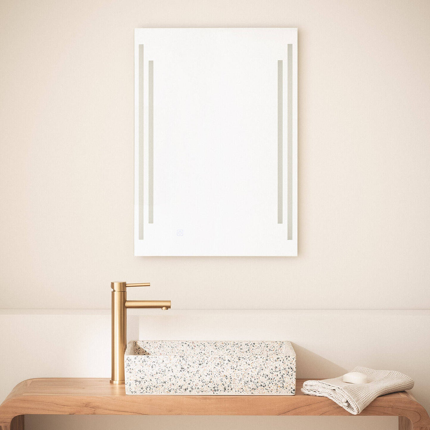 Espejo Baño con Luz LED y Antivaho 70x50 cm Taif