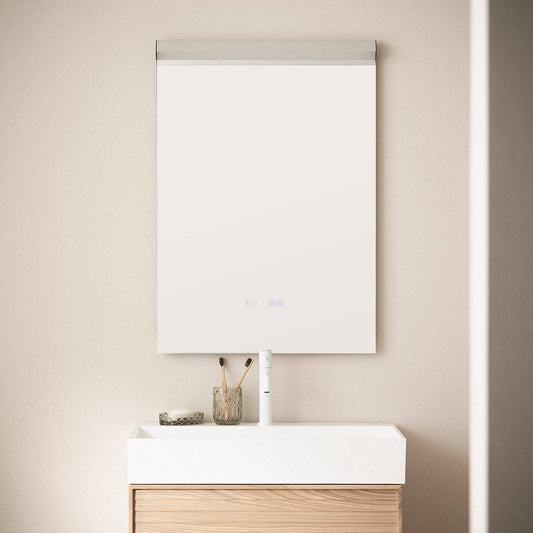 Espejo Baño con Luz LED y Antivaho 85x60 cm Jannada