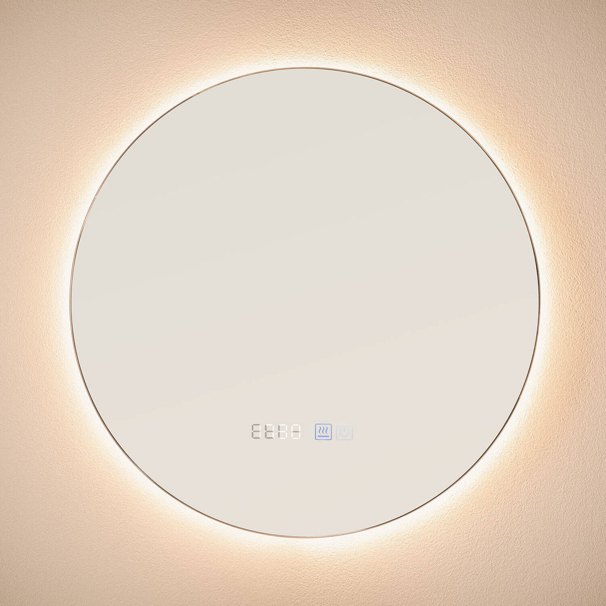 Espejo Baño con Luz LED y Antivaho Ø45 cm Volpe
