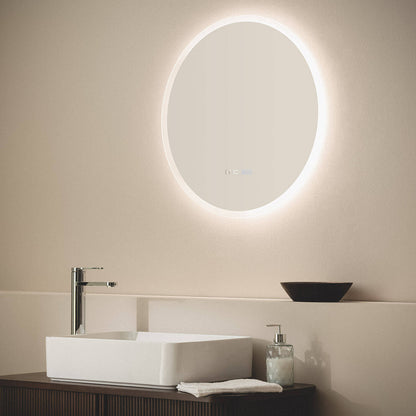Espejo Baño con Luz LED y Antivaho Ø60 cm Palolem