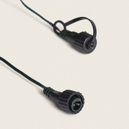 Extensión 6m para Guirnalda Exterior Cable Negro LED