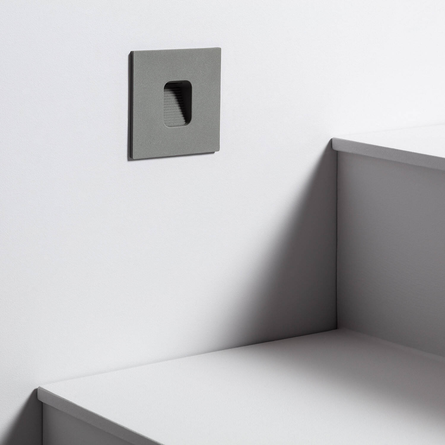 Baliza Exterior LED 2W Empotrable Pared Cuadrado Olite