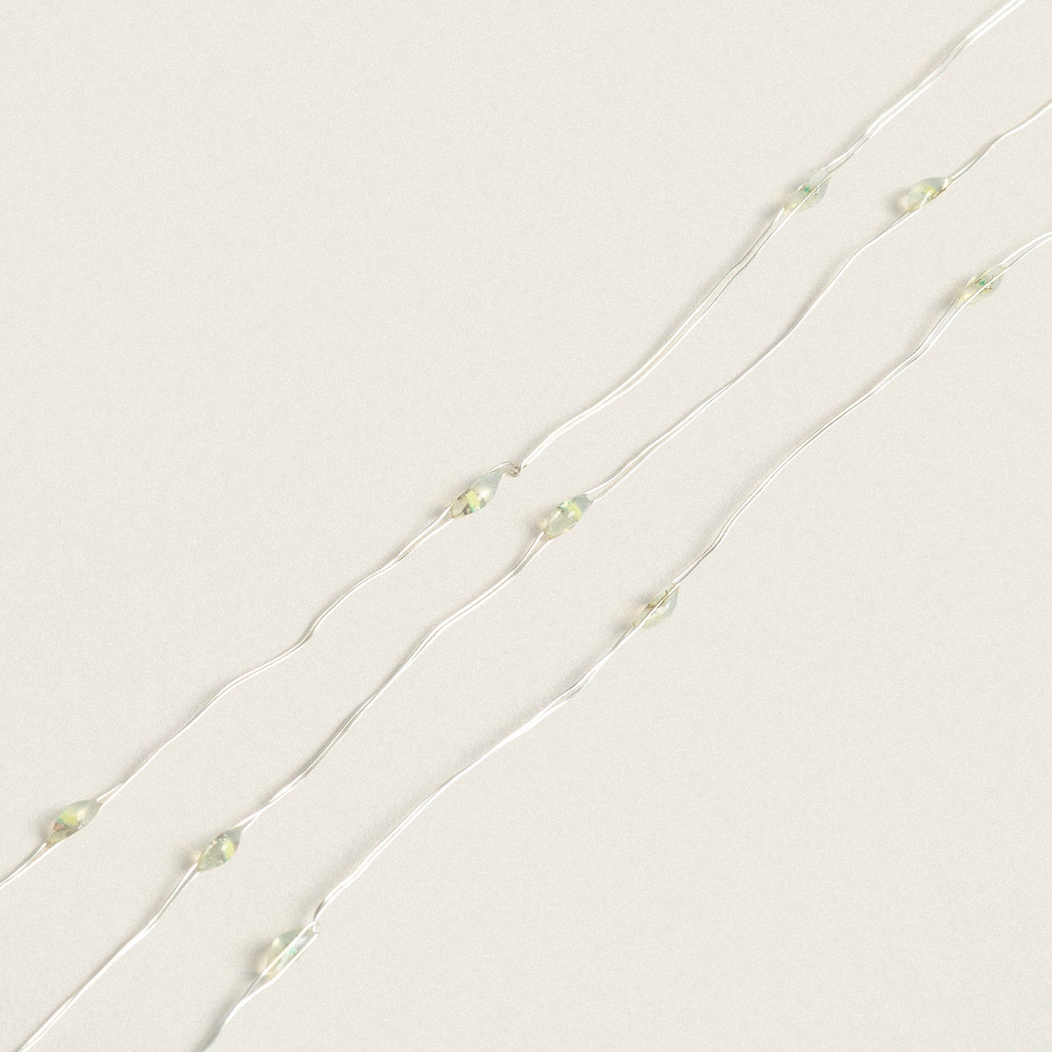 Guirnalda Exterior Alambre LED Batería 1m Blanco Frío