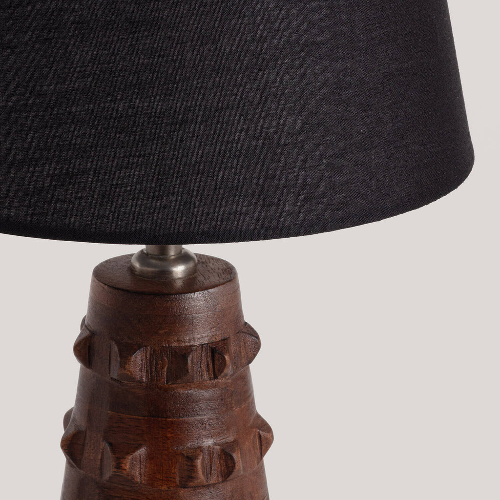 Lámpara de Mesa Madera Samesh ILUZZIA