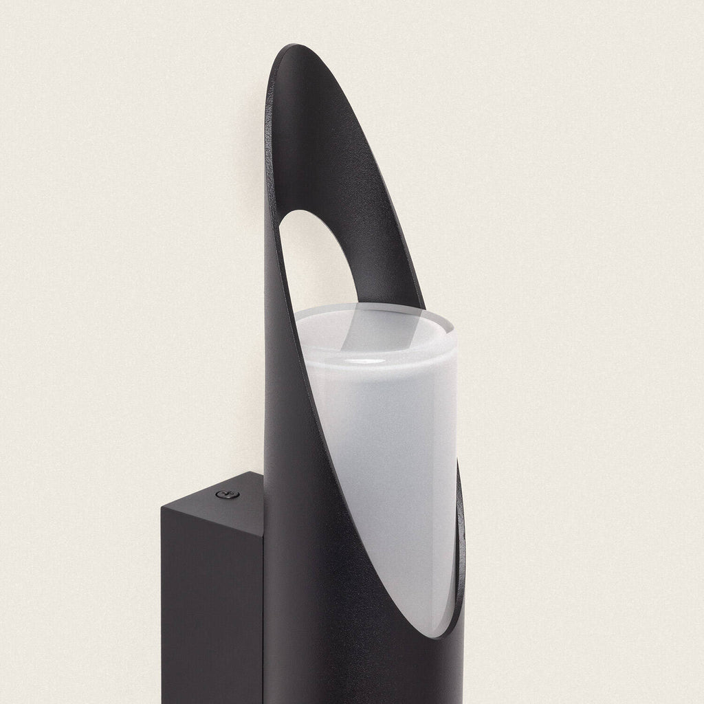 Aplique de Pared Exterior Aluminio Oblong