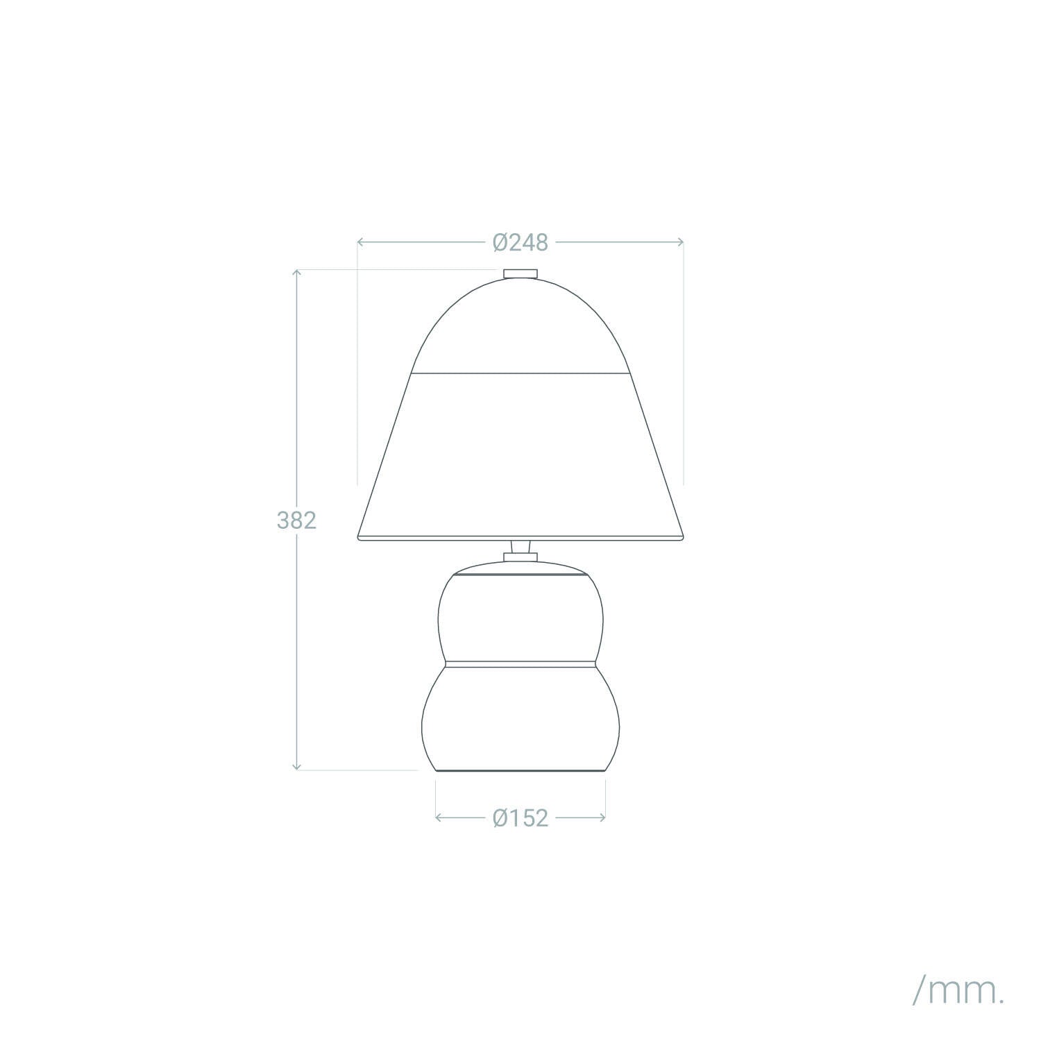 Lámpara de Mesa Metal Quitamba