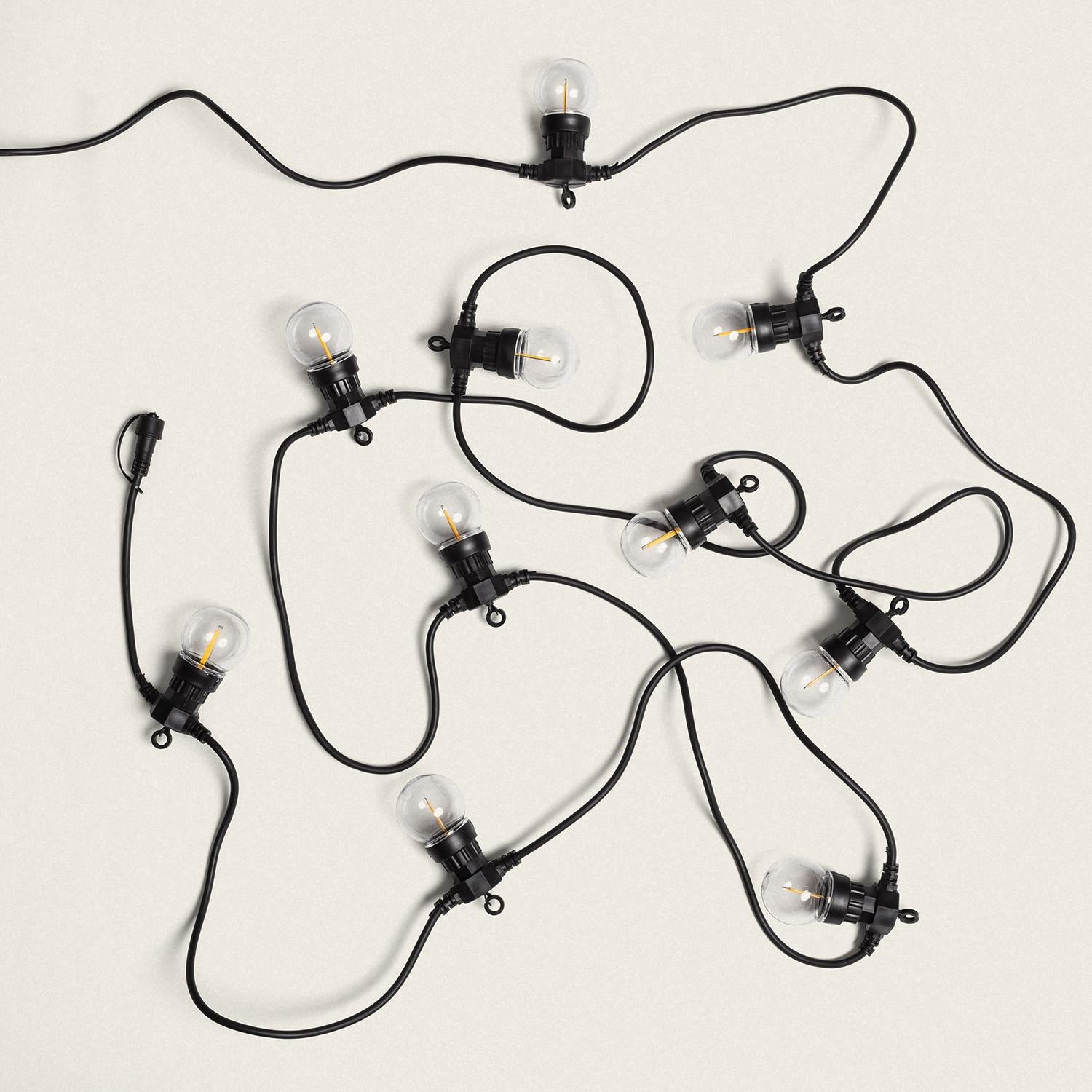 Guirnalda Luces Exterior Easyfit 12VAC con 10 Bombillas 5.65m