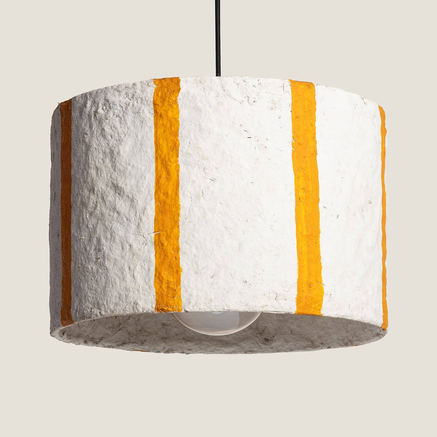 Lámpara Colgante Papel Maché Afrah Round