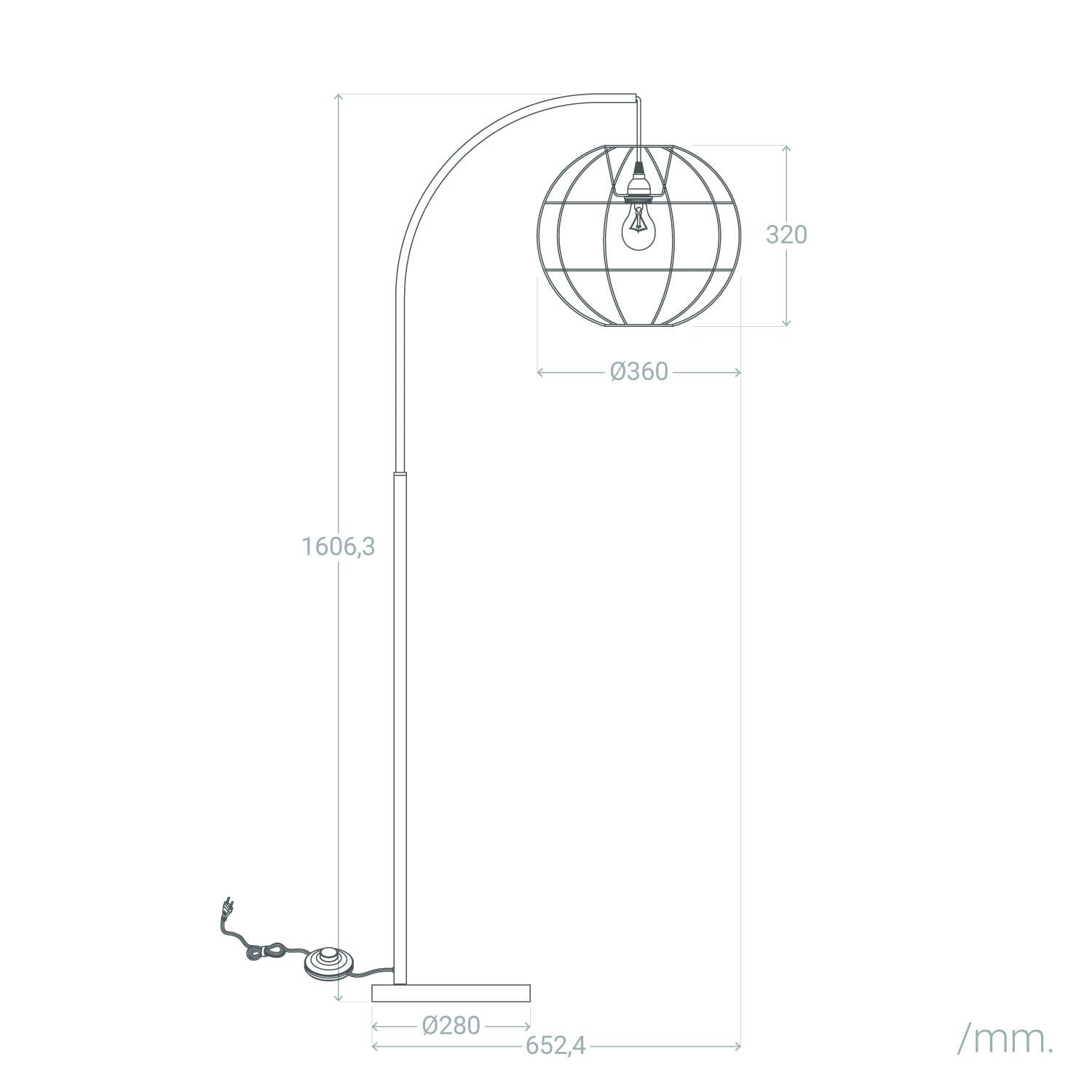 Lámpara de Pie Ratán Kithnos