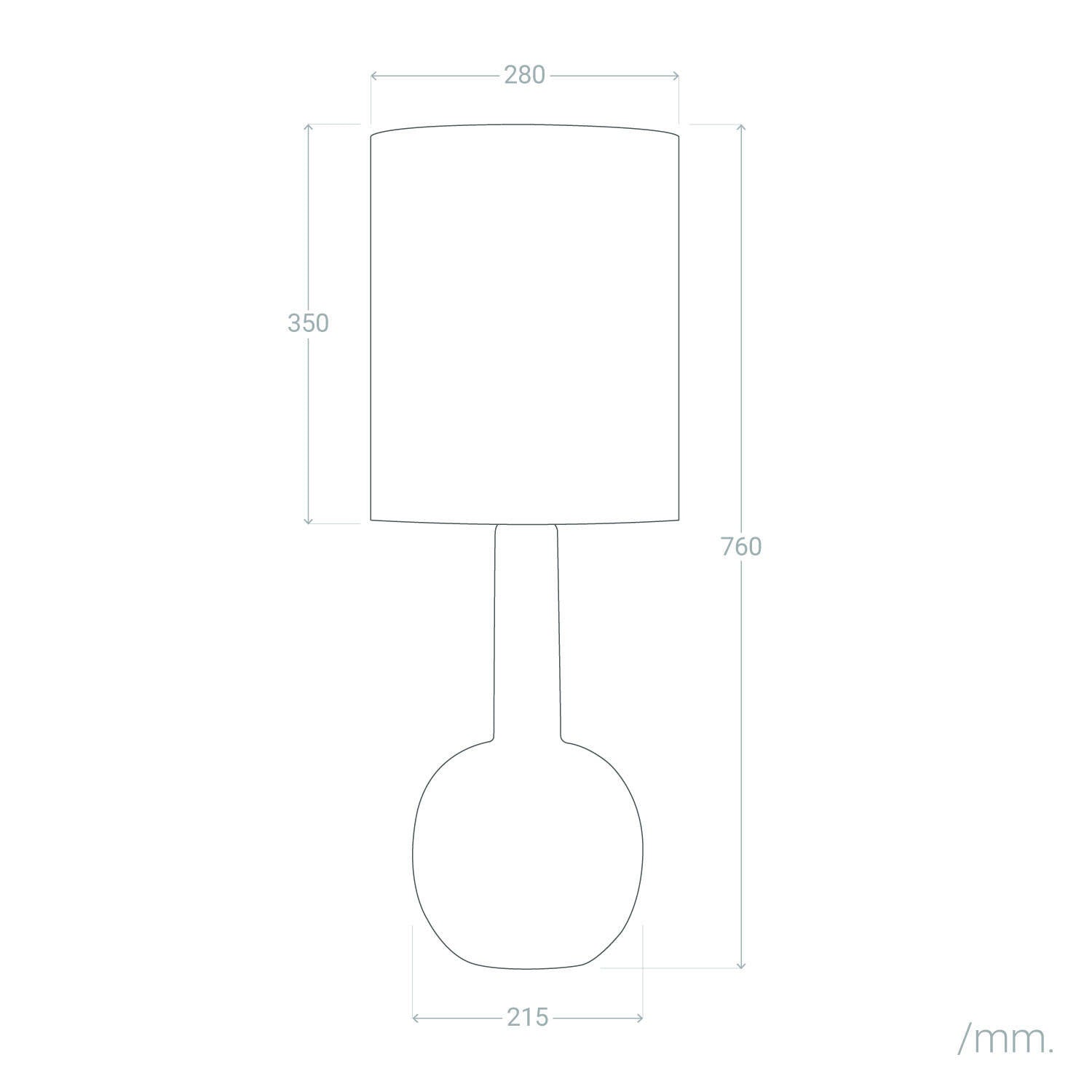 Lámpara de Mesa de Porcelana Guldan