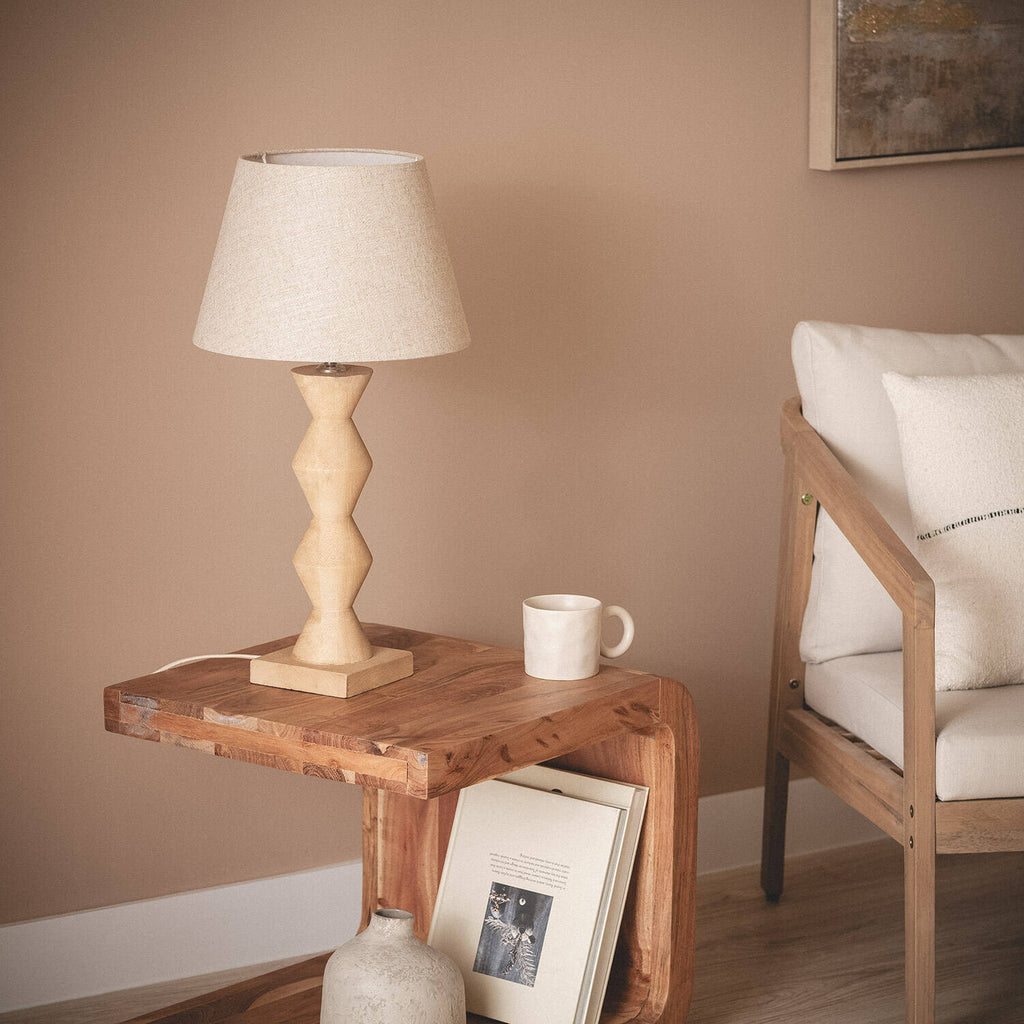 Lámpara de Mesa Madera Akesh II ILUZZIA