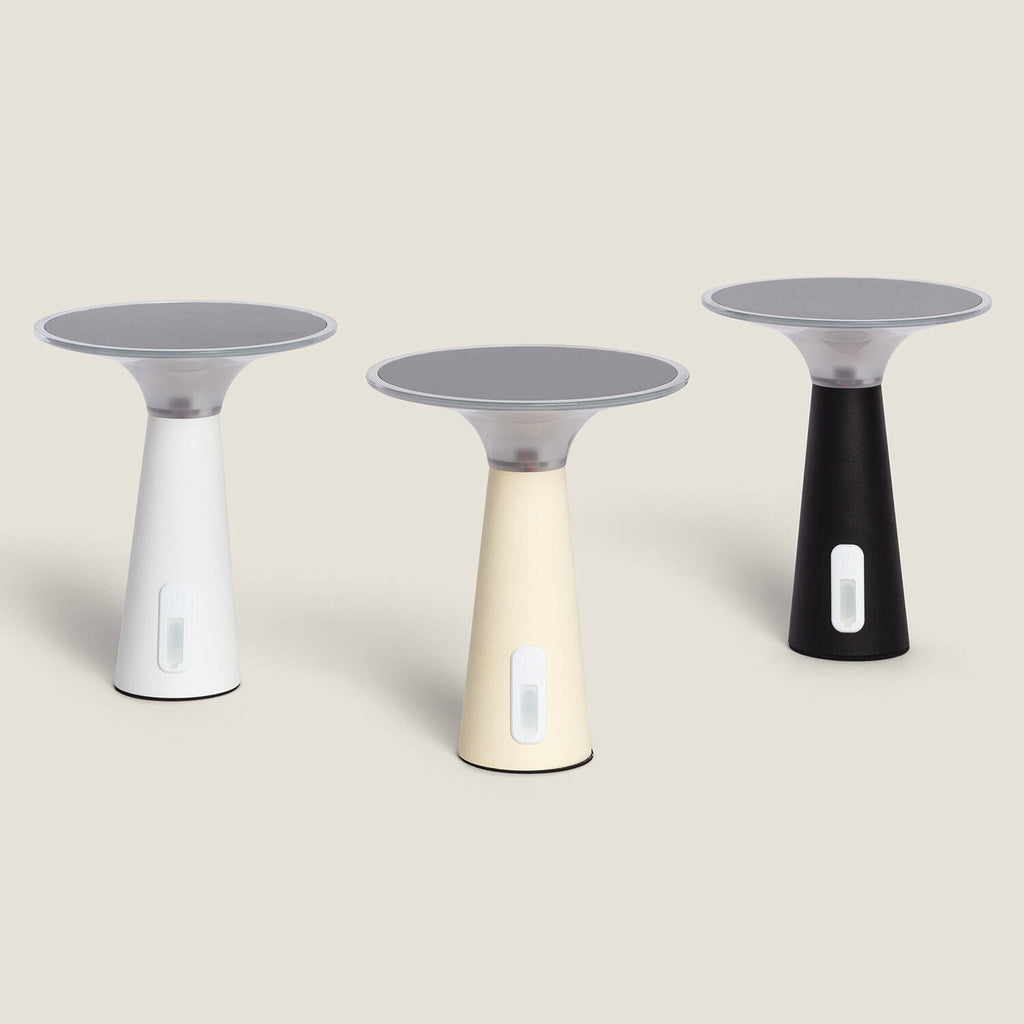 Lámpara de Mesa Solar Exterior LED Metal Portátil con Batería USB Recargable Soucha