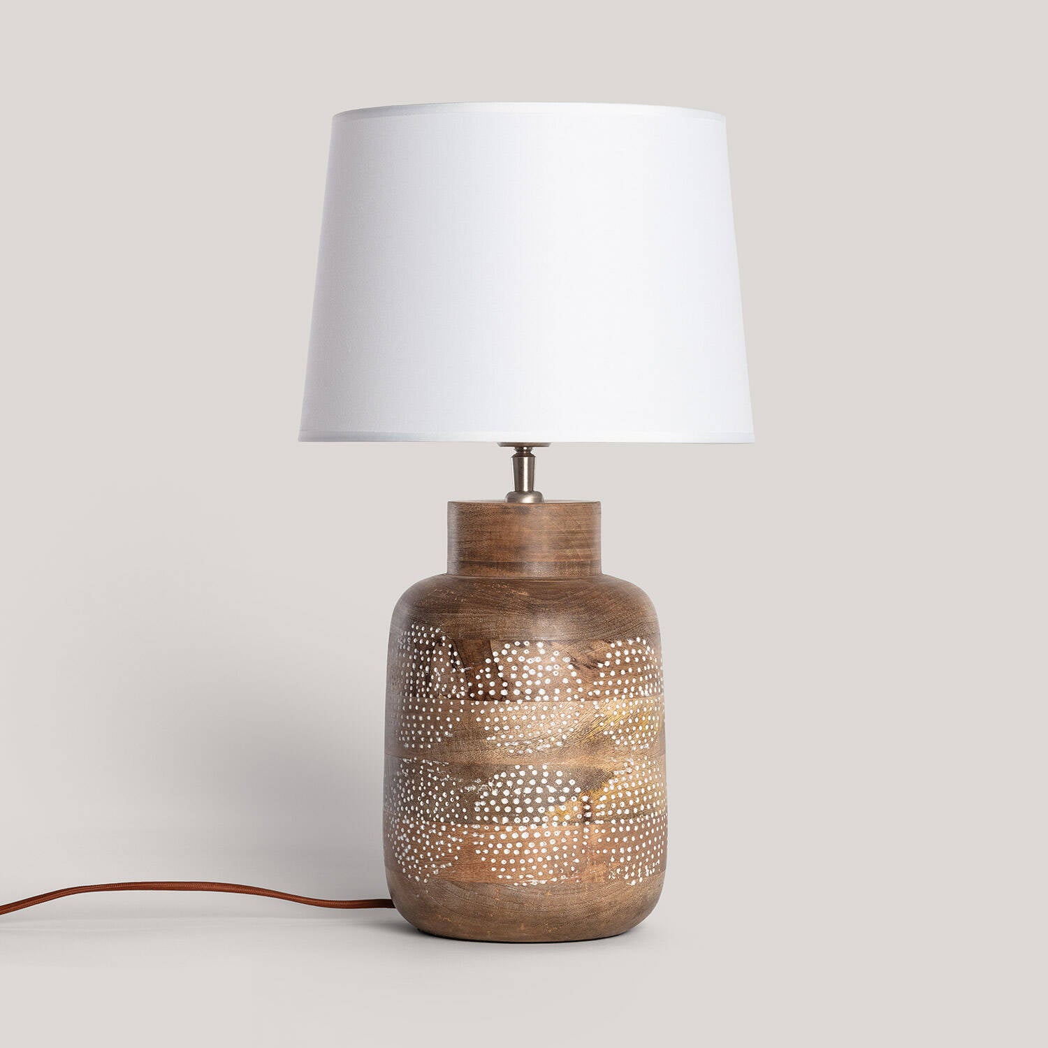 Lámpara de Mesa Madera Akash ILUZZIA