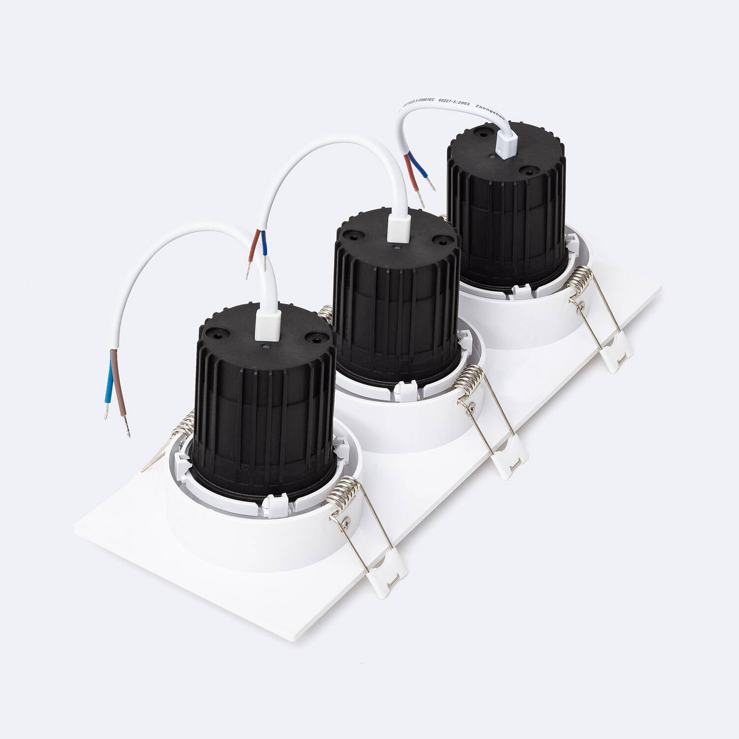 Downlight Cuadrado Basculante  LED 27W Corte 235x75 mm