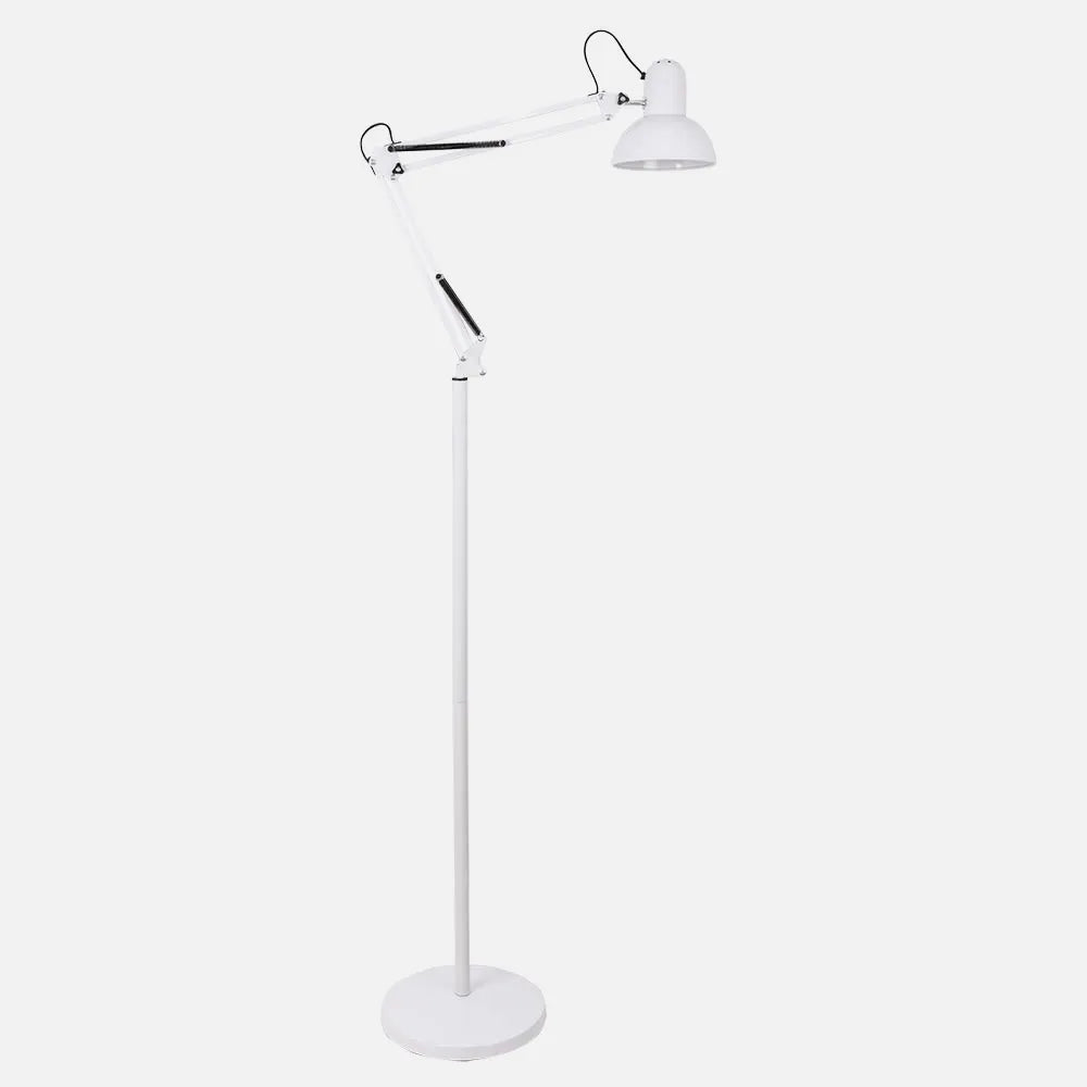 RUTILO Articulated Floor Lamp 1xE27 Black/Chrome 180x28x28 cm
